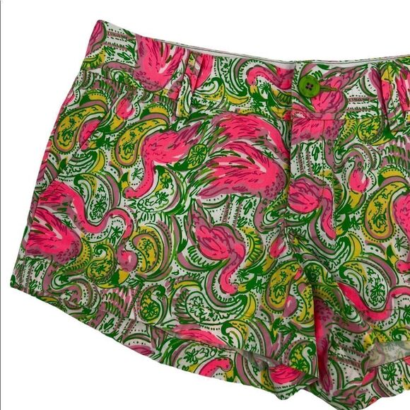 Lilly Pulitzer Walsh shorts flamingo - Picture 2 of 6